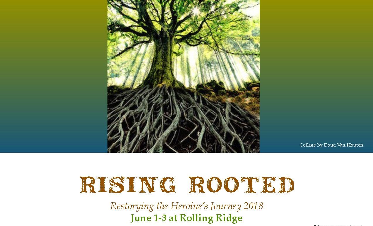 Rising Rooted Flyer Rolling Ridge Study Retreat Community
